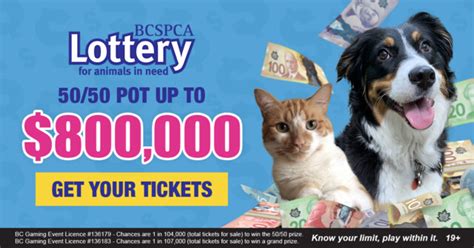 bc spca lottery winners 2023|BC SPCA launches $800K jackpot for annual spring lottery .